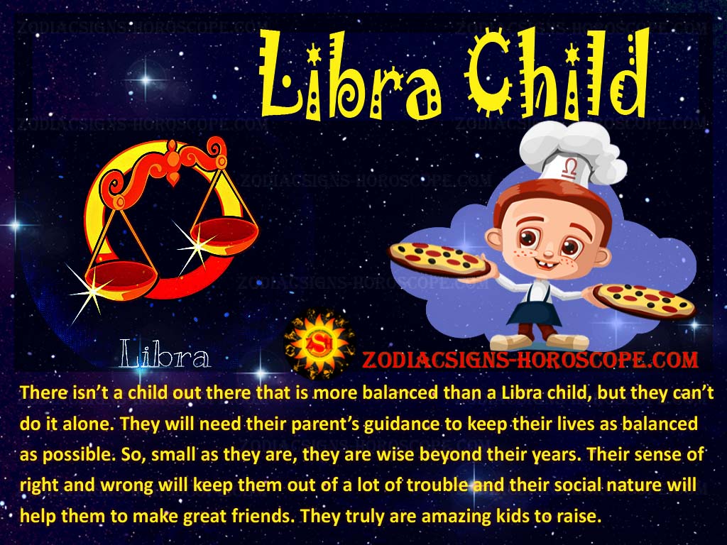 What are the characteristics of a Libra child? 