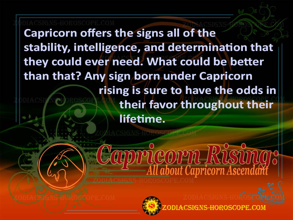 Capricorn Rising - Capricorn Ascendant
