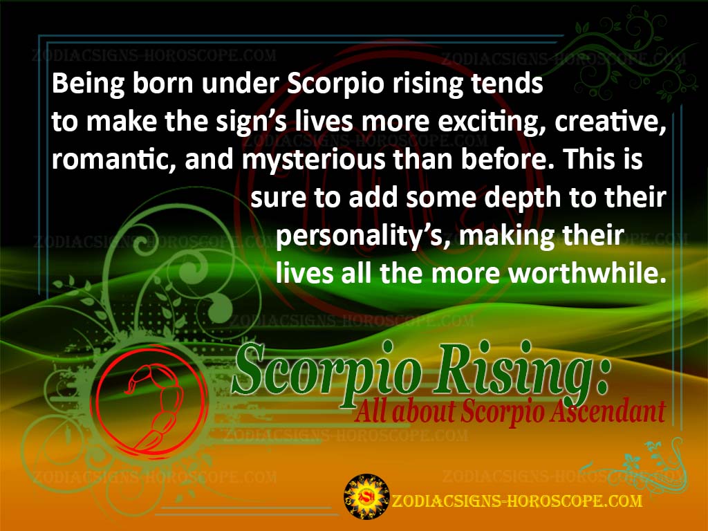 Scorpio Rising - Scorpio Ascendant
