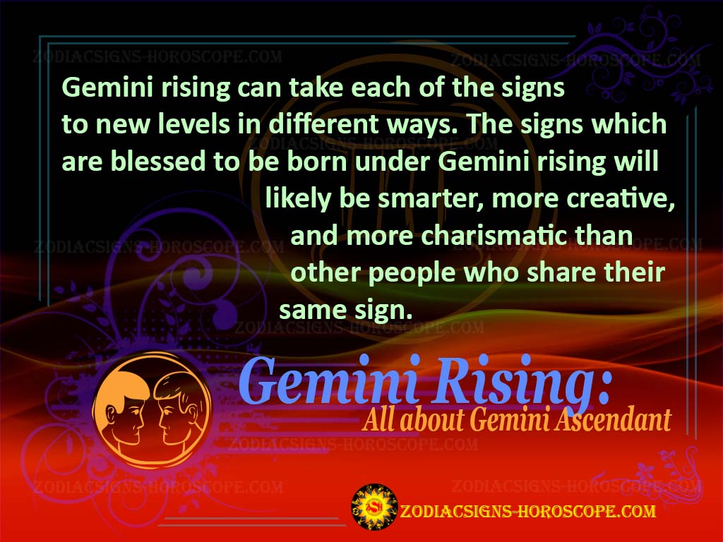 Gemini Rising Personality Traits of Gemini Ascendant 12 Rising Signs