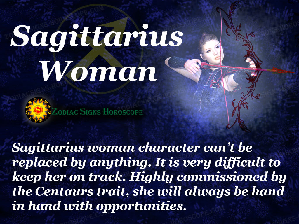 What is the personality of a Sagittarius female? 