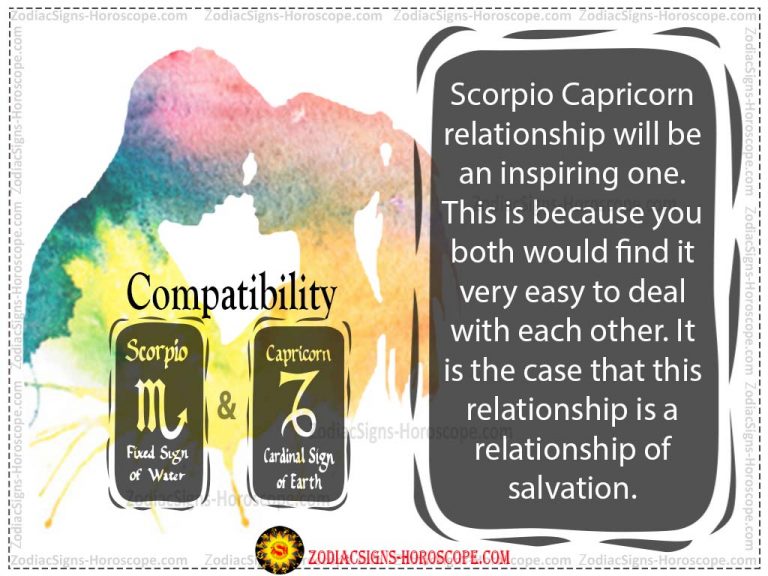 are Scorpio and Capricorn