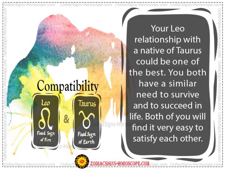 Leo and Taurus Love Compatibility