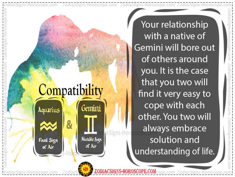 Aquarius at Gemini Compatibility Love
