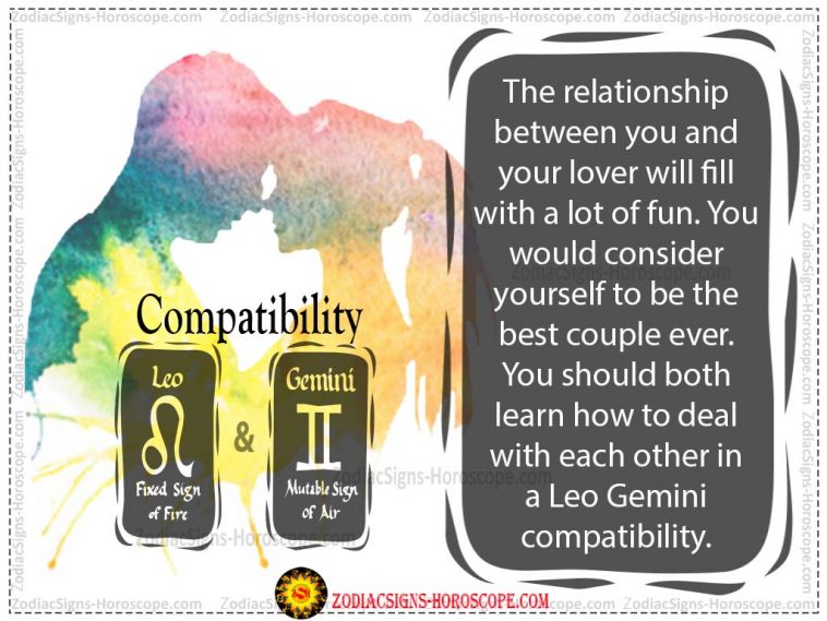 Leo og Gemini elsker kompatibilitet