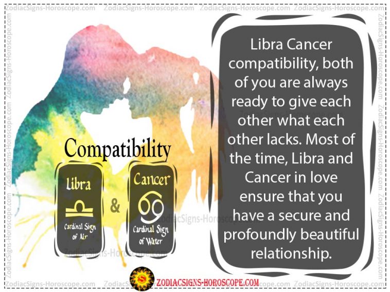 Weegschaal en kanker houden van compatibiliteit