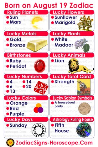 August 19 Zodiac (Leo) Horoscope Birthday Personality and Lucky Things