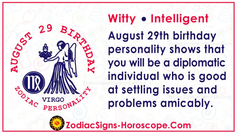 29 août Zodiaque Anniversaire Horoscope Personnalité