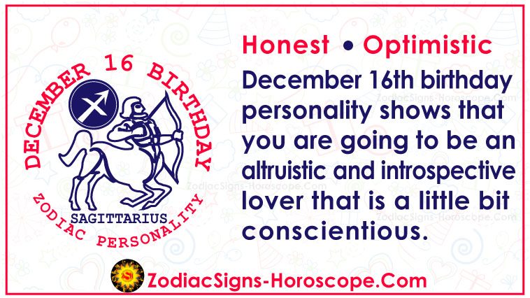 December 16 Zodiac Full Horoscope Birthday Personality Zsh