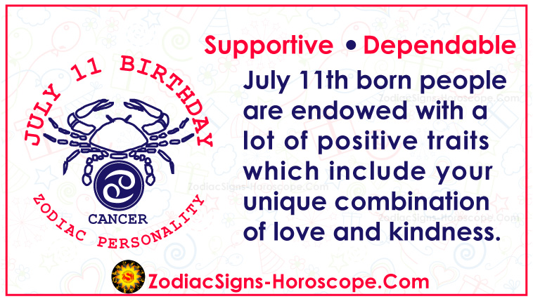 July 11 Zodiac Full Horoscope Birthday Personality July 11th Born