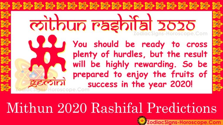 Napovedi horoskopa Mithun Rashifal 2020