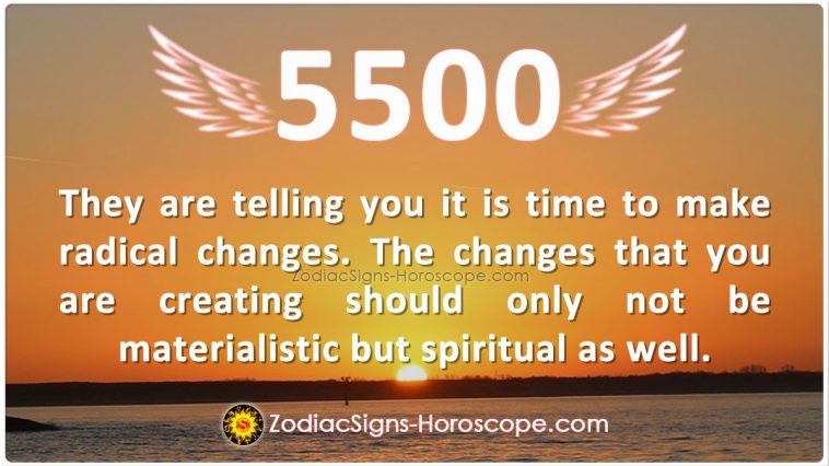 Angel Number 5500 Meaning