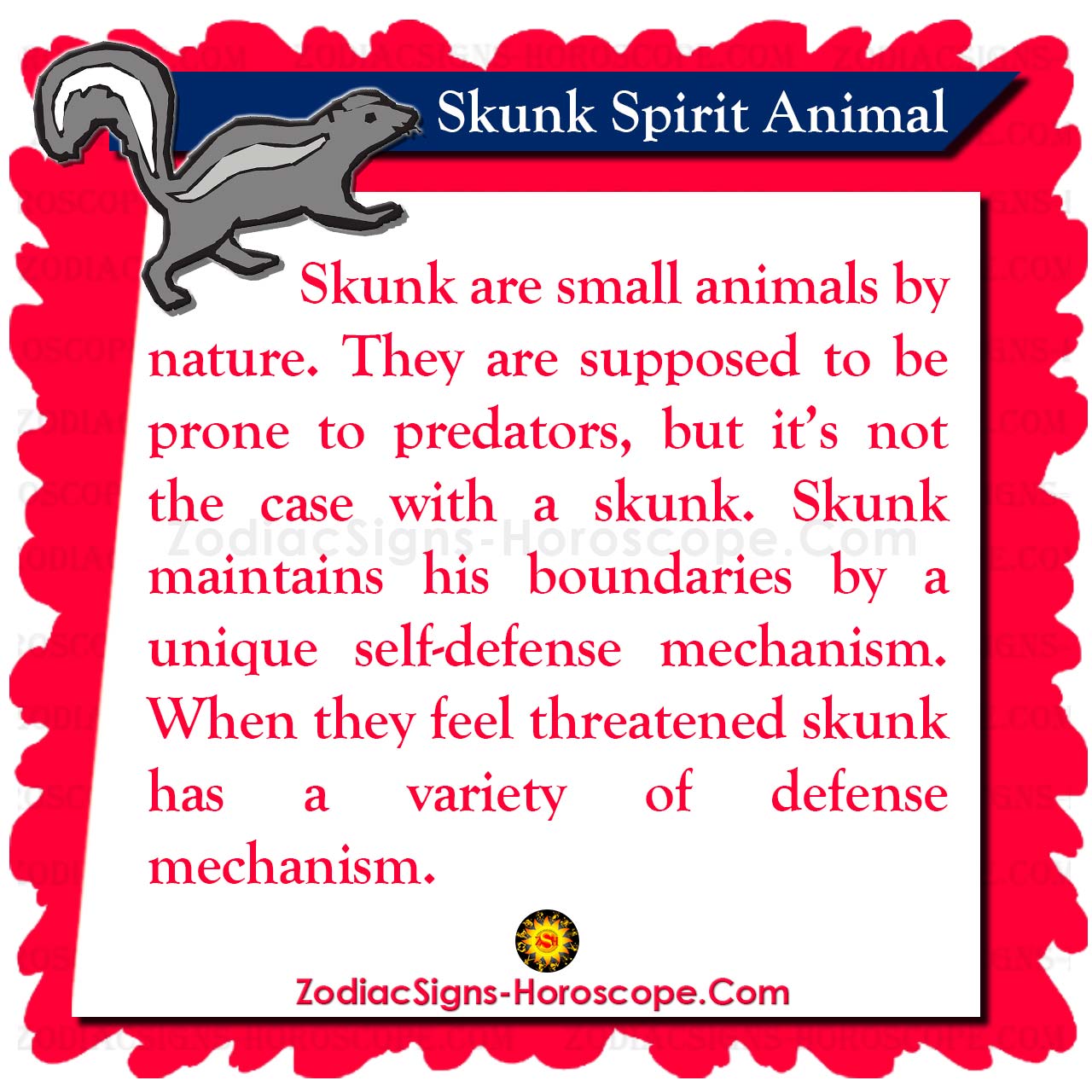 Skunk Spirit Animal Meaning