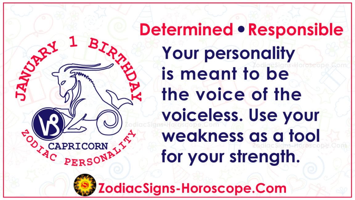 January 1 Zodiac (Capricorn) Horoscope Birthday Personality and Lucky