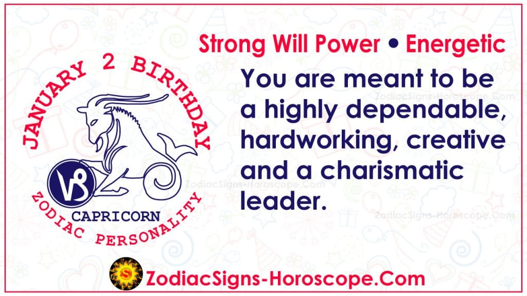 January 2 Zodiac (Capricorn) Horoscope Birthday Personality and Lucky