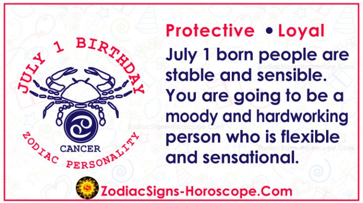 July 1 zodiac cancer horoscope birthday personality and lucky things 