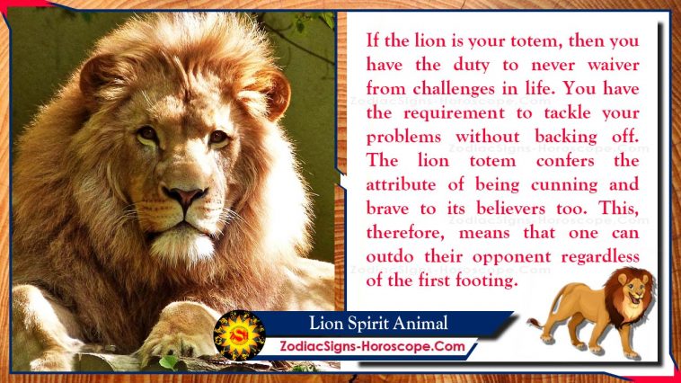 Lion Lespri bèt siyifikasyon ak senbolis