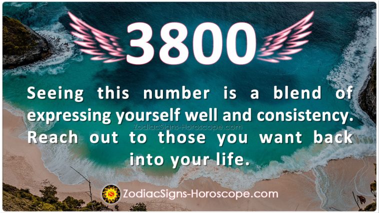 Angel Number 3800 Meaning and Symbolism