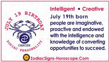 July 19 Zodiac (Cancer) Horoscope Birthday Personality and Lucky Things