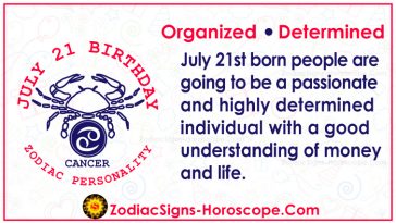 July 21 Zodiac (Cancer) Horoscope Birthday Personality and Lucky Things