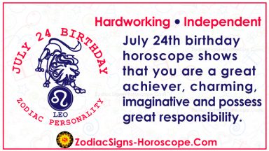July 24 Zodiac (Leo) Horoscope Birthday Personality and Lucky Things ZSH