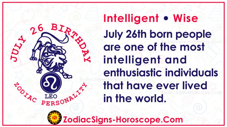 July 26 Zodiac - Full Horoscope Birthday Personality | ZSH