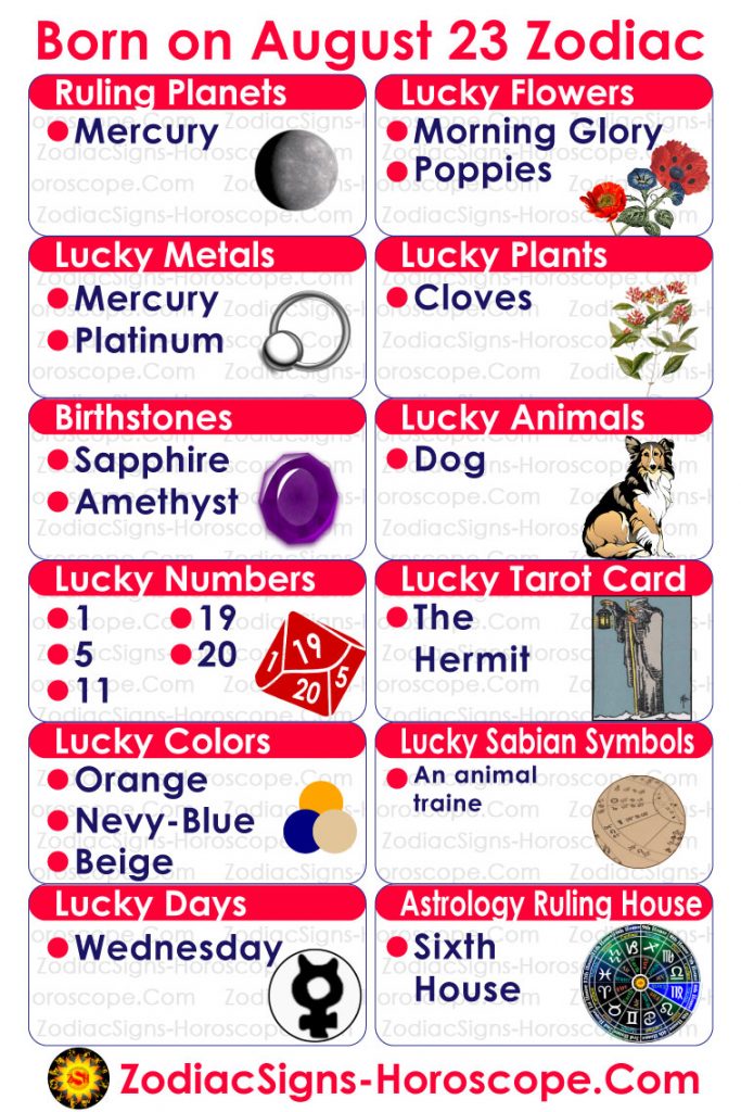 August 23 Zodiac (Virgo) Horoscope Birthday Personality and Lucky