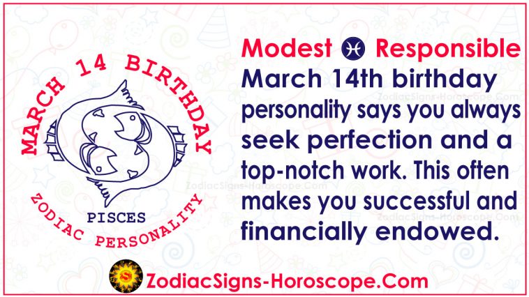 Зодиакален хороскоп на 14 март Личност за рожден ден