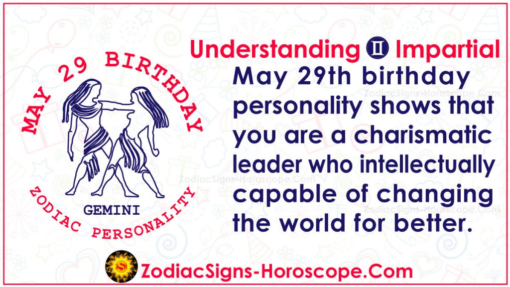 May 29 Zodiac (Gemini) Horoscope Birthday Personality and Lucky Things