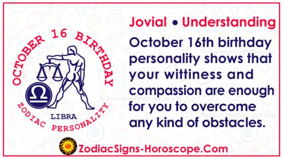 October 16 Zodiac (Libra) Horoscope Birthday Personality and Lucky Things