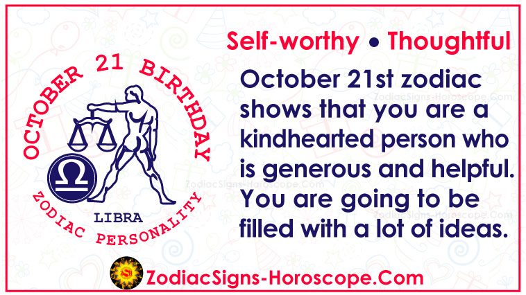 October 21 Zodiac Full Horoscope Birthday Personality Zsh