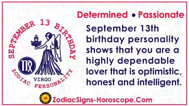 13. september Zodiac bursdagspersonlighet