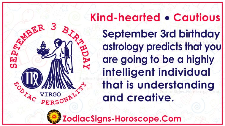 Rugsėjo 3-osios Zodiako gimtadienio asmenybė