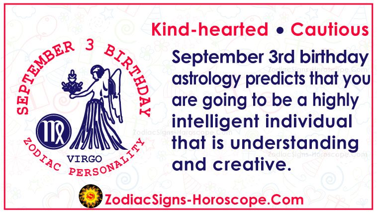 September 3 Zodiac Birthday Personality