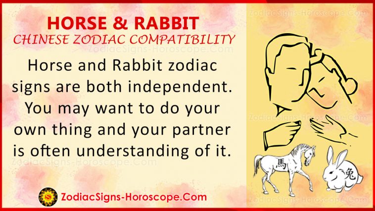 Heste og kanin kompatibilitet med kinesisk stjernetegn