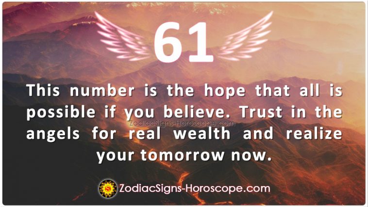 Angel Number 61 meaning