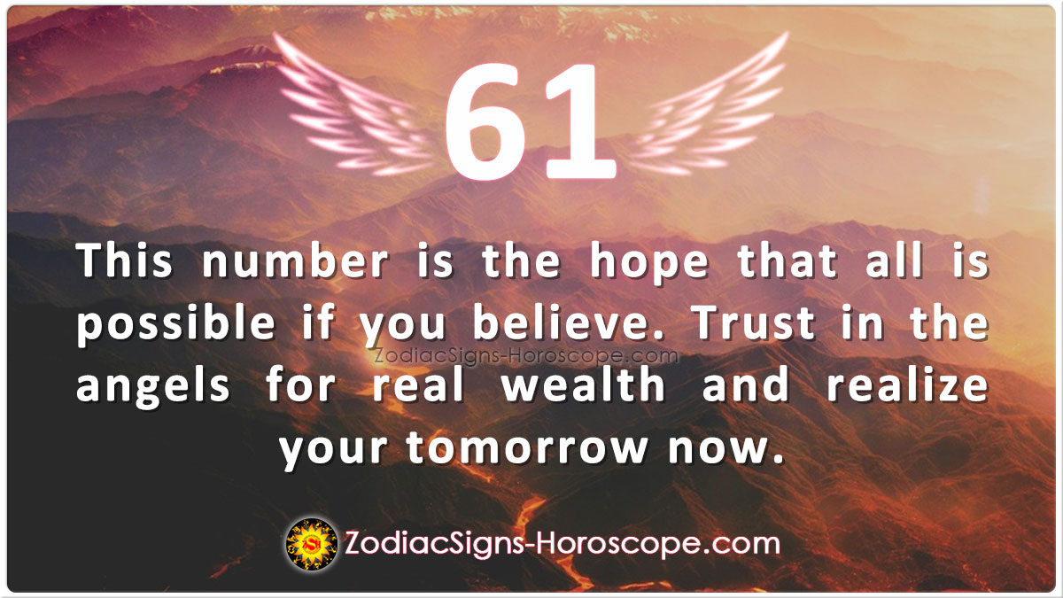 Angel Number 61 Meaning Creating Your Tomorrow Today ZSH