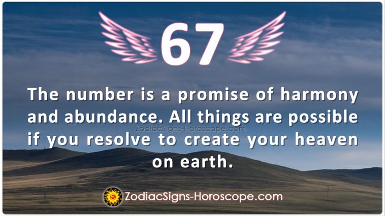 Angel Number 67 meaning