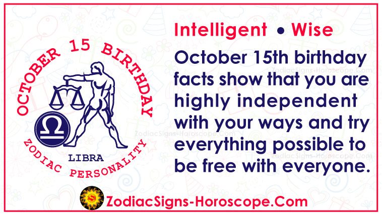 October 15 Zodiac (Libra) Horoscope Birthday Personality and Lucky Things