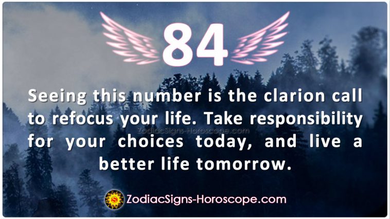 Angel Number 84 meaning