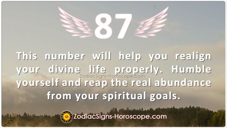 Angel Number 87 meaning