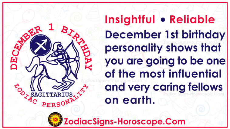 December 1 Zodiac (Sagittarius) Horoscope Birthday Personality and