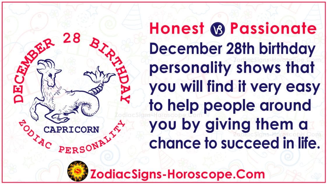 December 28 Zodiac Capricorn Horoscope Birthday Personality And Lucky