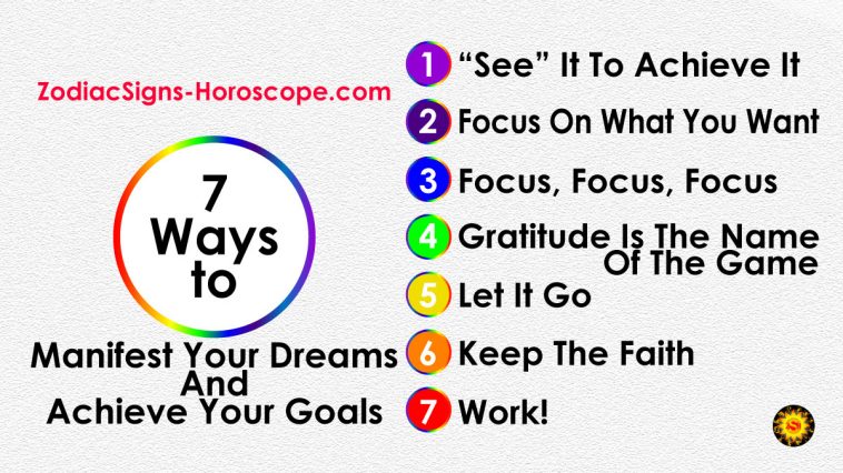 7 Ways to Manifest Your Dreams and Achieve Your Goals