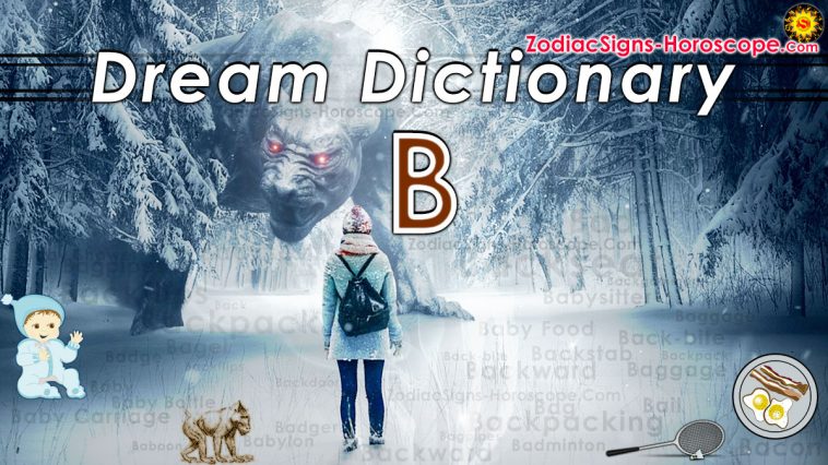 Dream Dictionary Letter B - 1