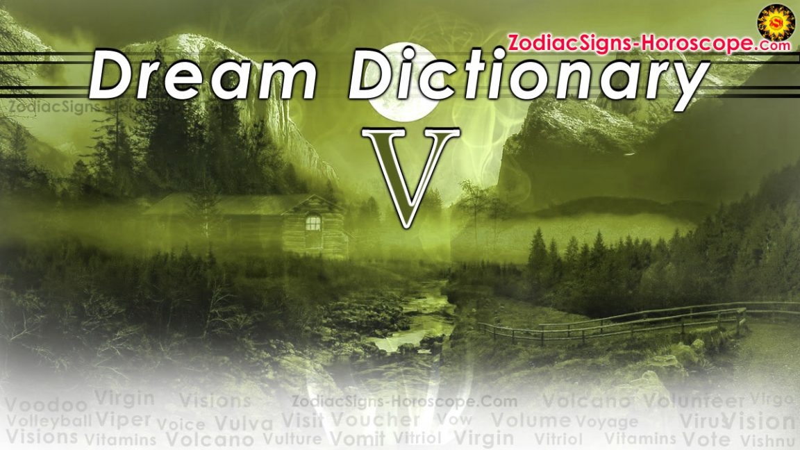 Dream Dictionary V (3) Dream Interpretation of Symbols Starting with V