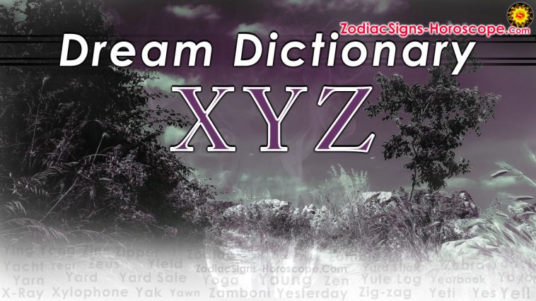 Dizionario dei sogni di parole XYZ