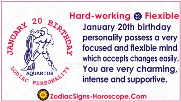 January 20 Zodiac (Aquarius) Horoscope Birthday Personality and Lucky