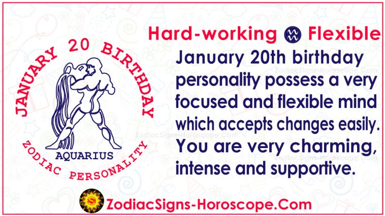 January 20 Zodiac Horoscope Birthday Personality