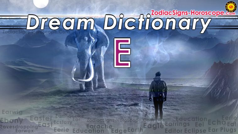Dream Dictionary of E words - Side 1